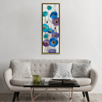 «Bold Anemones Panel III» par Silvia Vassileva Panoramic, reproduction d'art sur toile