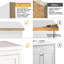 Meuble-lavabo blanc 60 po. Armoire de rangement abondante - 4 portes à fermeture douce et 5 tiroirs