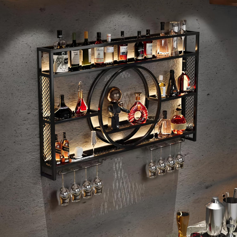 Metal Wall Mounted Wine Rack