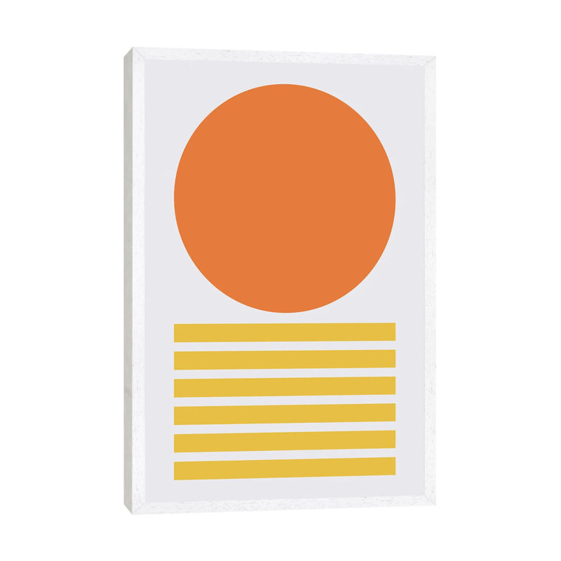 Print on Canvas, White Framed, 66.04 cm H x 45.72 cm W, Silver/White/Grenadier