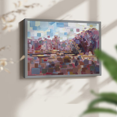 Jolie en rose - reproduction encadrée