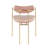 Bellatrix 18'' H Velvet Upholstered Metal Armchair-345111956