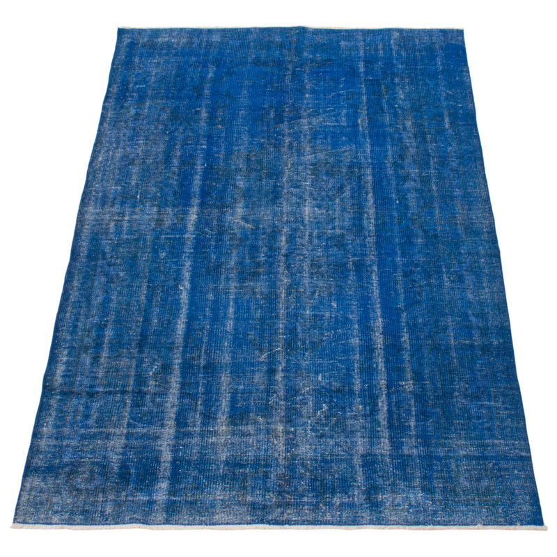 Raeyana One-of-a-Kind 5'4" X 8'4" 2000s Wool Area Rug in Blue