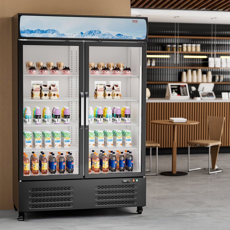 Réfrigérateur commercial à boissons en verre 36,27 CU.FT