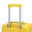 14 po / 20 po 2 pièces / ensemble dans un bagage à roulettes en ABS, avec serrure à combinaison et ouverture avant, étui à cosmétiques de 14 po (jaune)
