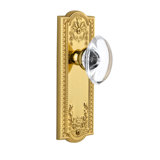 Grandeur Parthenon Plate Passage with Provence Crystal Door Knob