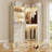 Closet System with Drawers and Hanging Rods-952578884