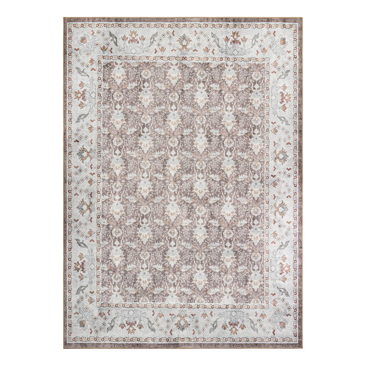 Makensley Performance Chenille Floral Indoor Rug