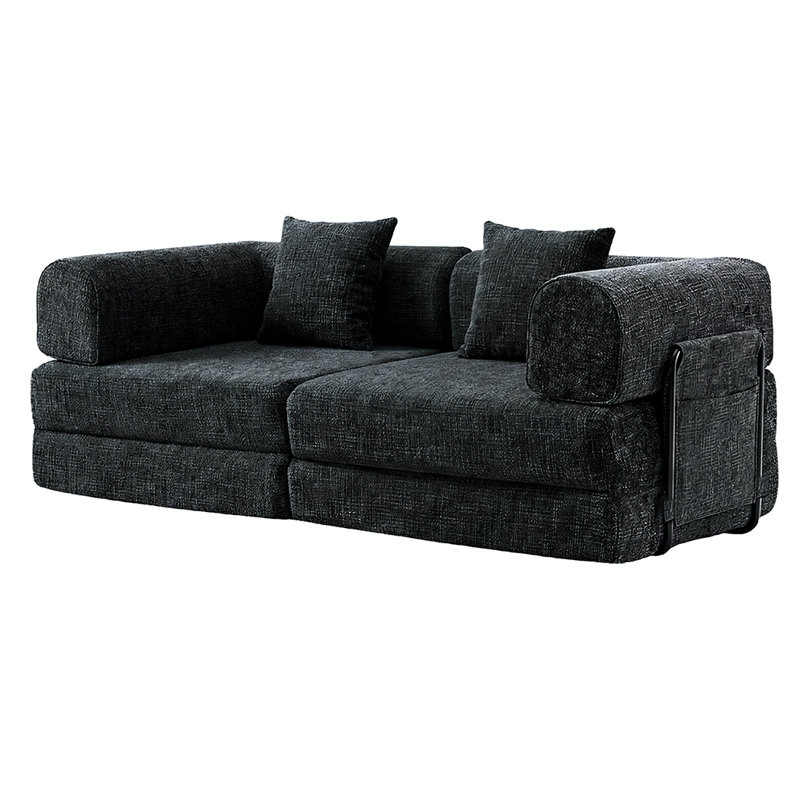 3 Seater Chenille Sofa Bed
