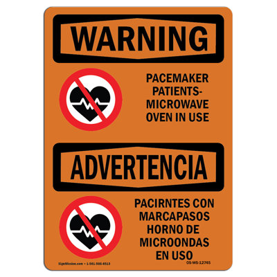 Enseigne en aluminium bicolore pacemaker 12 x 18