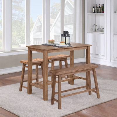 Colynn Counter Height Rubberwood Solid Wood Dining Set
