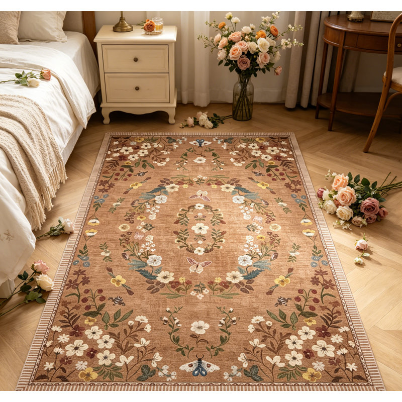 Tapis lavable à la machine Modern Modern, Brun