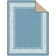 Ottohome Non-Slip Bordered Area Rug For Living Room, Hallway, Entryway Rug, Blue