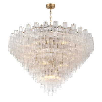 Lustre en laiton vieilli 62 po Tenneville