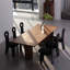 Brown Rectangular Solid Wood Dining Table-110508814