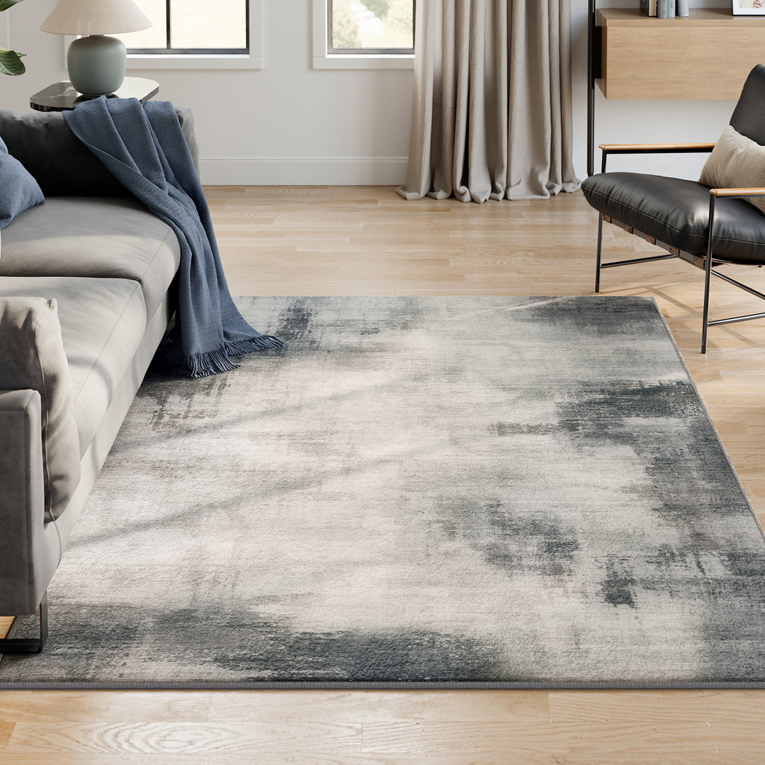 Area Rug, Rug, Non-slip Carpet, Machine Washable 17 Stories Rug 
