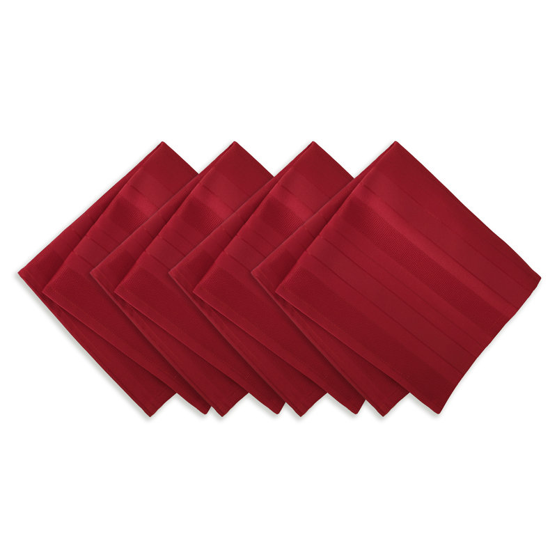 Serviette 100% polyester Robyn, Rouge
