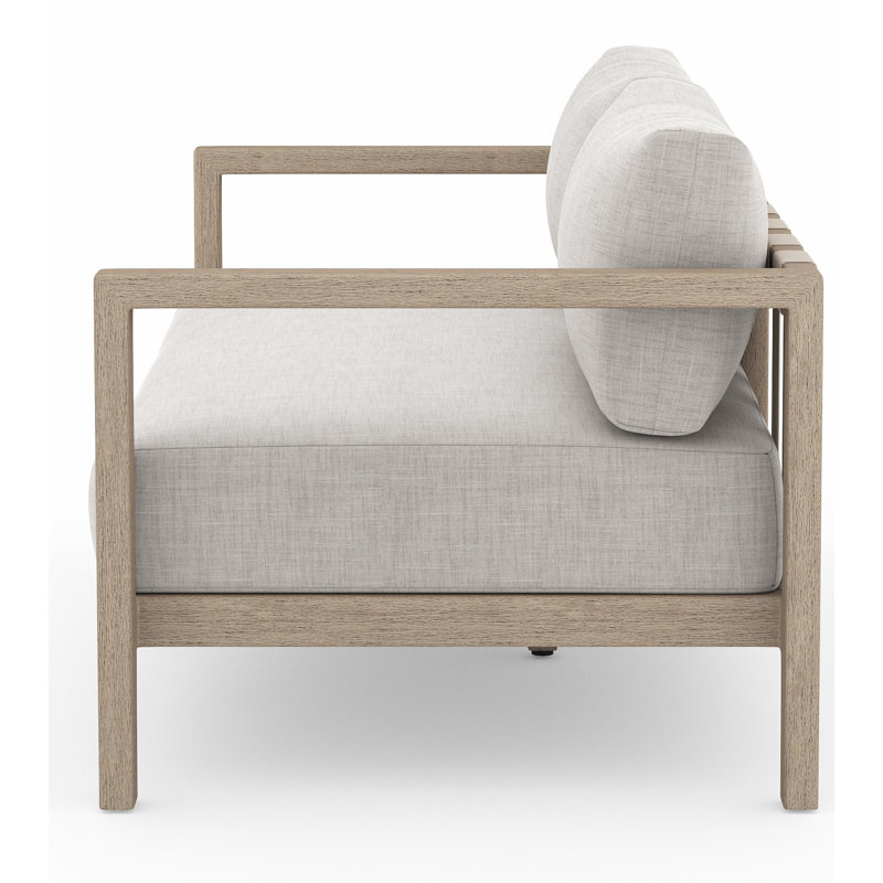 Sonoma Outdoor 2 - Seat Loveseat, Stone Gray, Washed Brown
