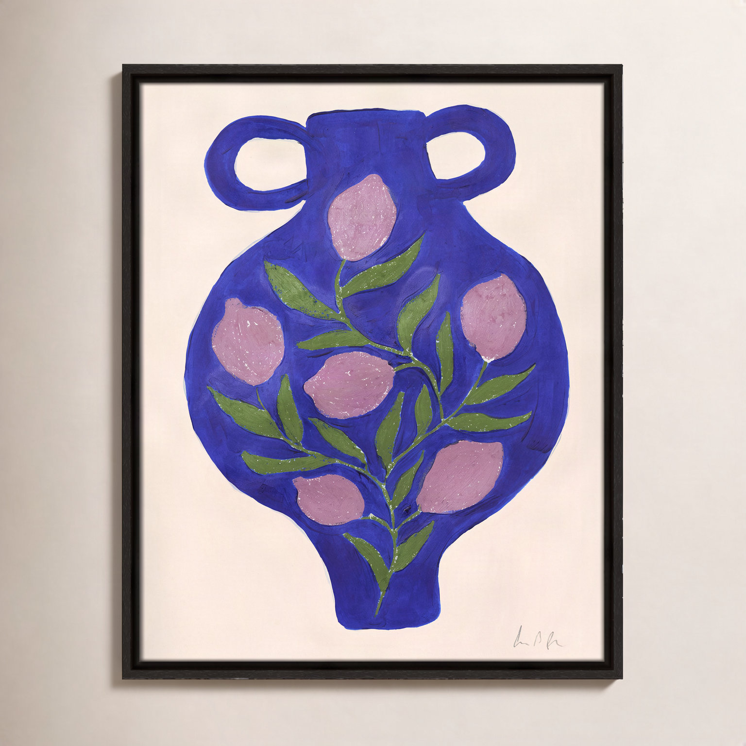 Colette "Vase No. 03" Print by Camilla Bergqvist, 21.5" H x 17.5" W, Espresso