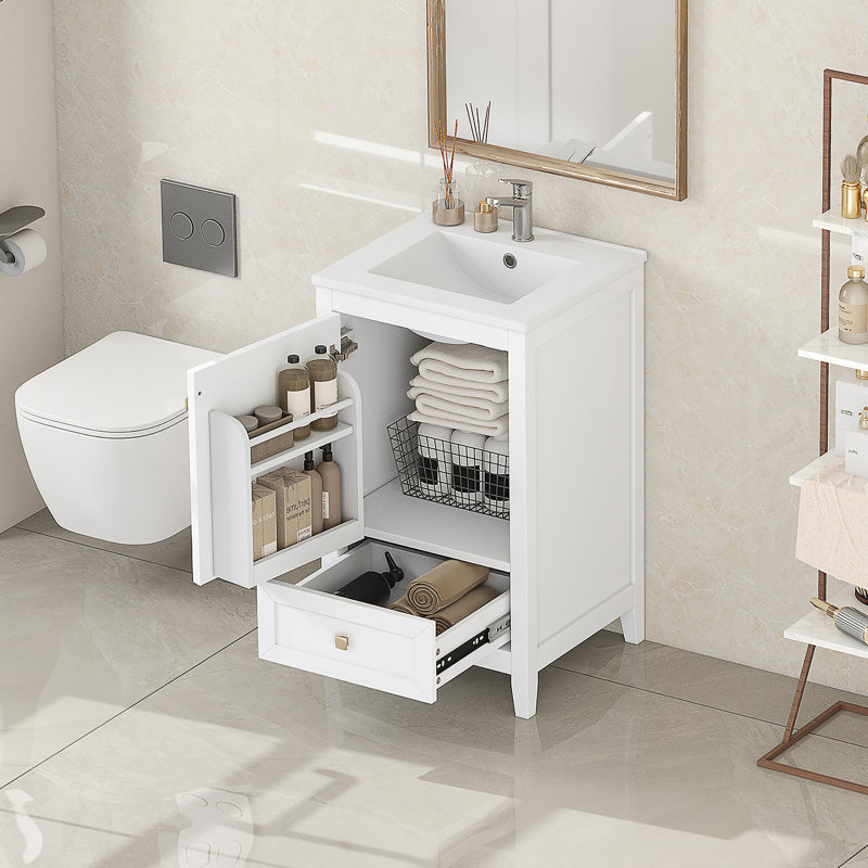 20" Storage Bathroom Vanity with Sink