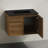 St. Tropez 30" Wall-Mounted Bathroom Vanity In Brown Oak With Black 3-Hole Widespread Sink Top-1250362552-1250362553-1250362555