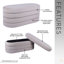 Banc avec rangement en velours