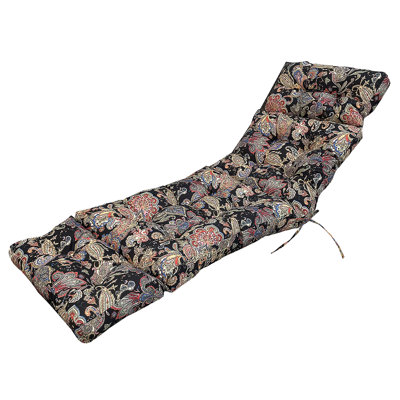 Thickened Outdoor Chaise Lounge Chair Cushion, Soft Memory Foam Filled