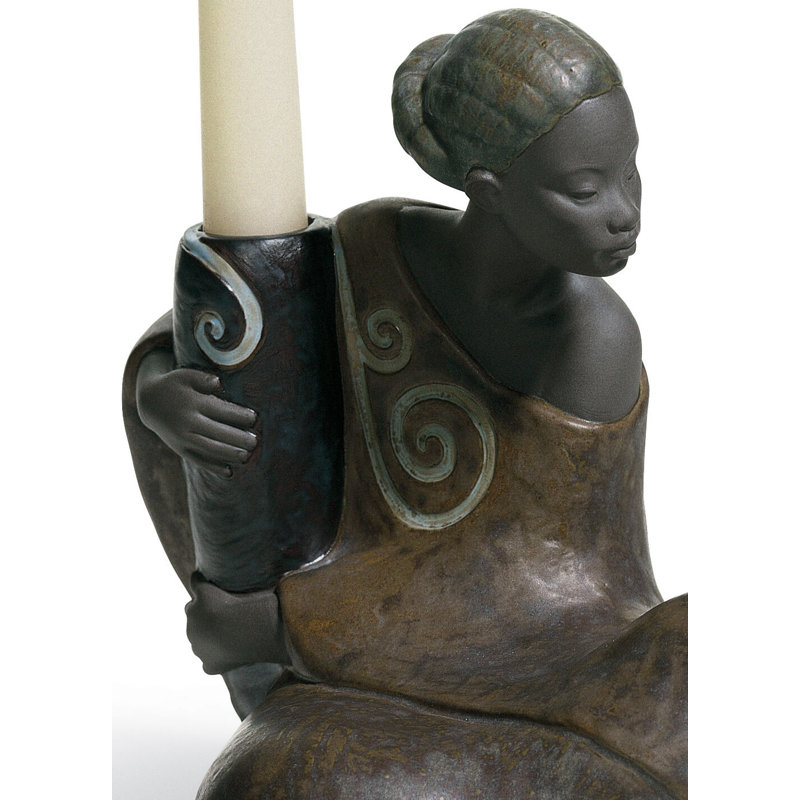 6.3" Porcelain Tabletop Candlestick