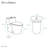 Swiss Madison Arles 1.6 Gallons Per Minute GPF Elongated Comfort Height Floor Mounted One-Piece Toilet (Seat Included)-83534687