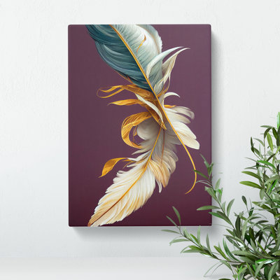 Angelic Feathers - Wrapped Canvas Print