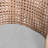 Upholstered Light Gray Rattan Full Back Counter Swivel Bar Stool-121091459