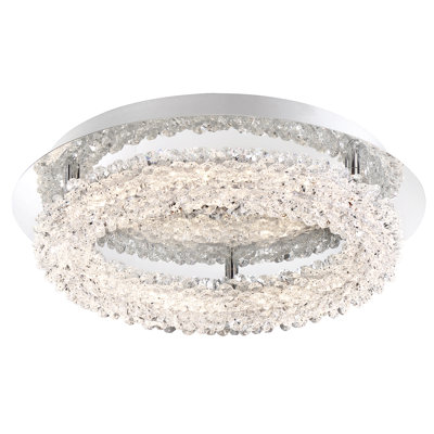 Sassi Crystal LED Flush Mount