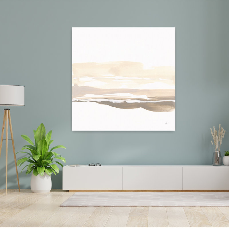 Neutral Horizon III, art contemporain abstrait, H 48 po x l 48 po