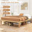Base de lit plateforme en bois 14 po avec pieds en bois d'hévéa-1265319281-1265319294