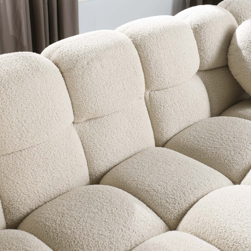 64.96 Inch 2-Seat Sofa, Beige