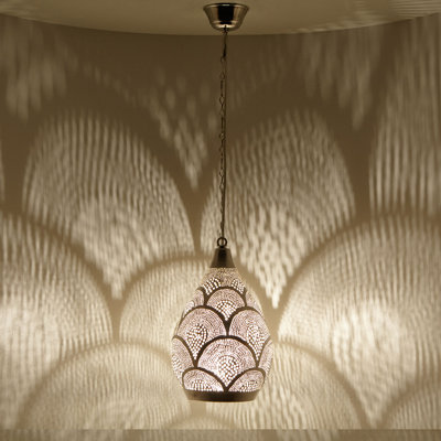 Sabia 1 - Light Silver Single Pendant