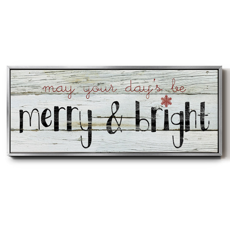 Merry & Bright - toile encadrée, H 20 po x l 50 po