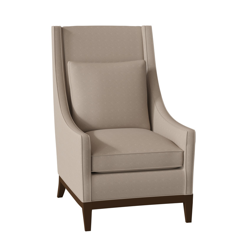 Eastside Wingback Chair, Burnished Brown, Frontier Charcoal