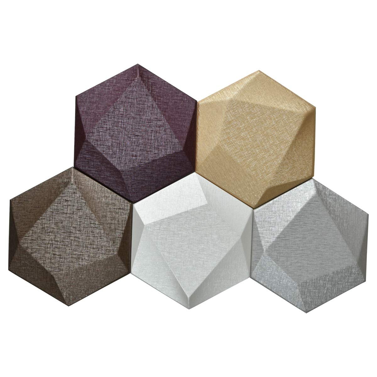 Art3d Hexagon 8 x 9 Plastic Honeycomb Mosaic Tile