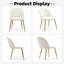 Chaise d'appoint empilable en velours-475028166
