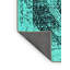 Tapis oriental bleu en laine / polyester tissé à la machine Deandrew-2136657678