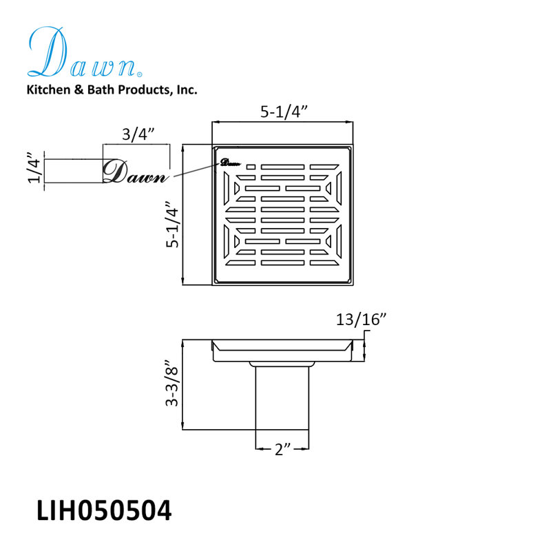 Stainless Steel Square Linear Floor Shower Drain