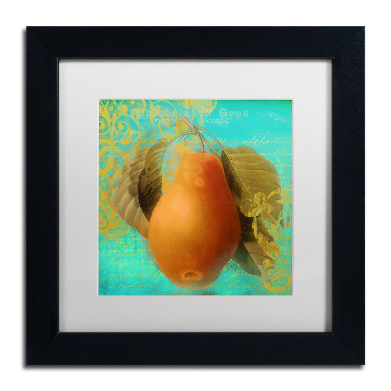 Jadaya «Glowing Fruits IV», impression encadrée, H 11 po x l 14 po x P 0,5 po, Blanc