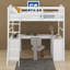 Lit mezzanine simple avec tiroirs et bureau