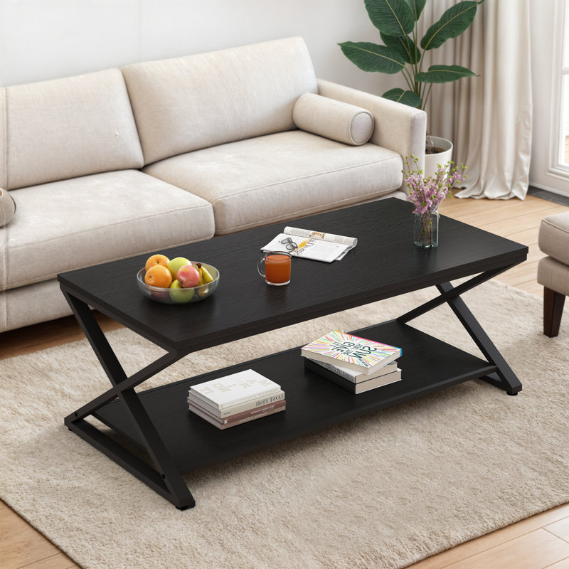 Table basse, H 17,75 po x L 47,24 po x l 23,62 po, Chêne noir