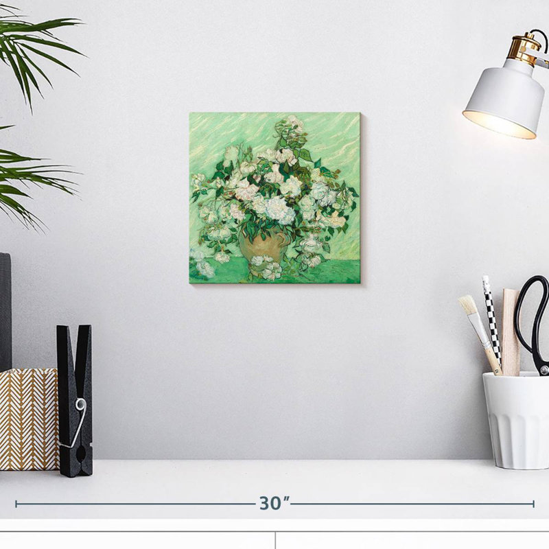 Harnek Green Field Roses, 10" H x 10" W