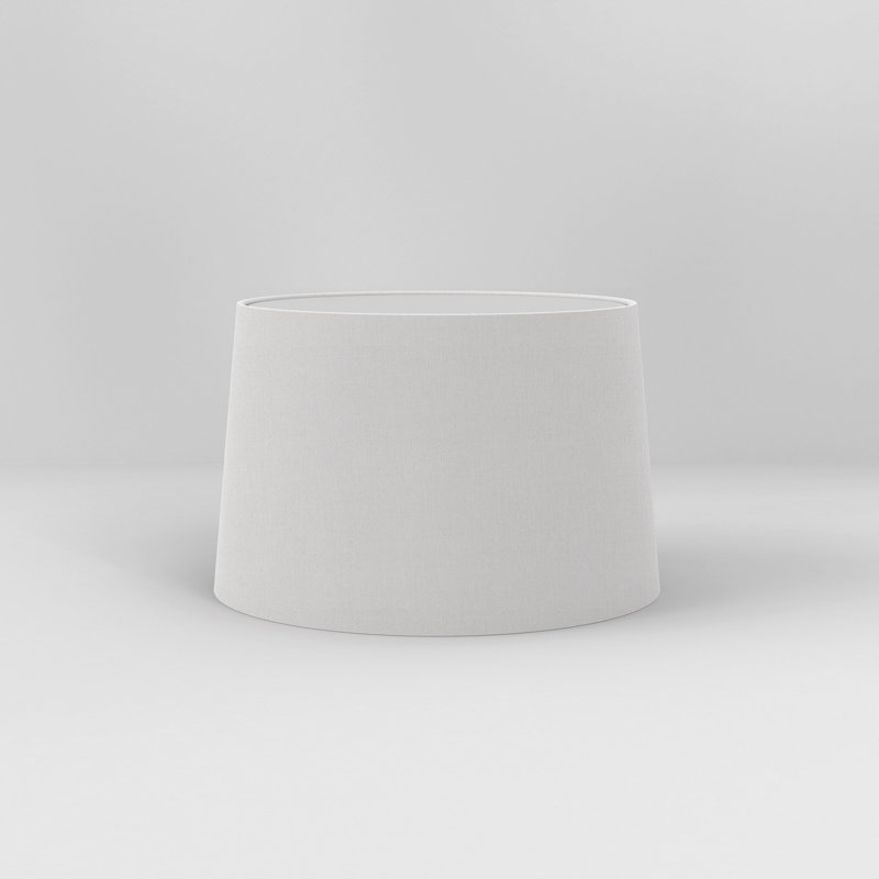 Club Standard Lamp, 23.07" H x 9.84" W x 9.84" D, White, Polycotton