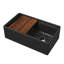 Whitehaus Collection Front Apron Single Bowl Fireclay Kitchen Sinks with Cutting Board and Grid-149444489-177137818