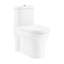 Toilette allongée monopièce à double chasse Monaco (siège inclus)