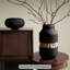 Objet décoratif noir en bois carbonisé Free Form